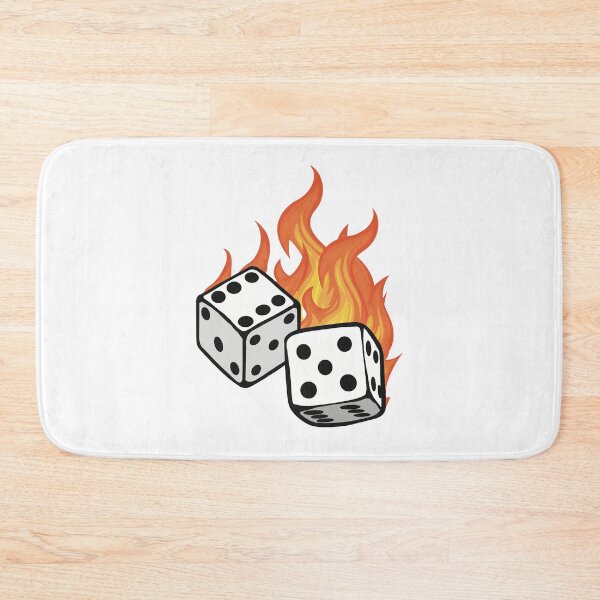 Item preview, Dice on Fire designed and sold by Katherine Mandeville.