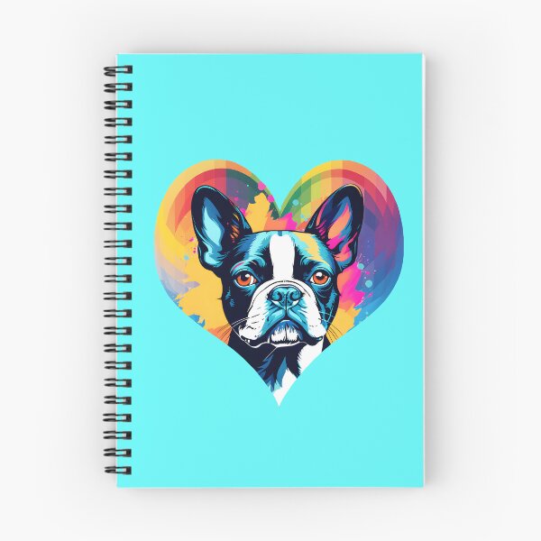 Item preview, Love Bostons (Terriers) Vibrant Colorful Palette Heart Frame designed and sold by Rogue Wizard.
