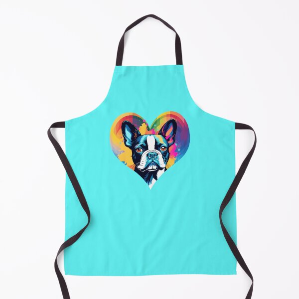 Item preview, Love Bostons (Terriers) Vibrant Colorful Palette Heart Frame designed and sold by Rogue Wizard.