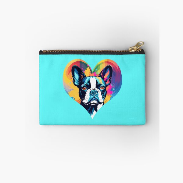 Item preview, Love Bostons (Terriers) Vibrant Colorful Palette Heart Frame designed and sold by Rogue Wizard.