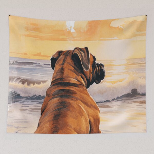 Item preview, Beach Boxer Art designed and sold by TheAnimalZ00.