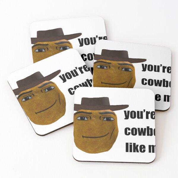 Item preview, potato face cowboy designed and sold by laylacreates.
