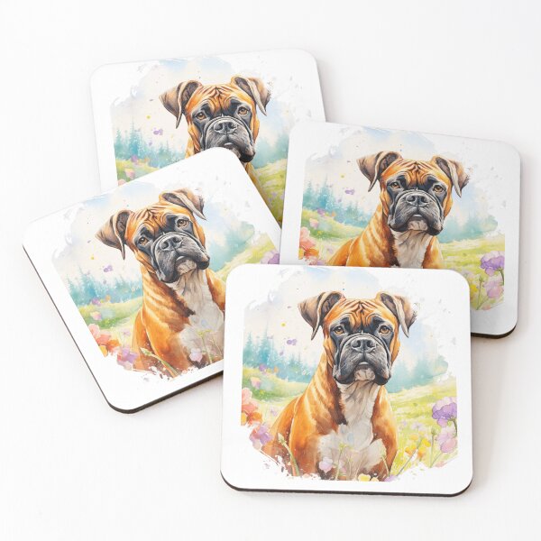 Item preview, Boxer Floral Art designed and sold by TheAnimalZ00.