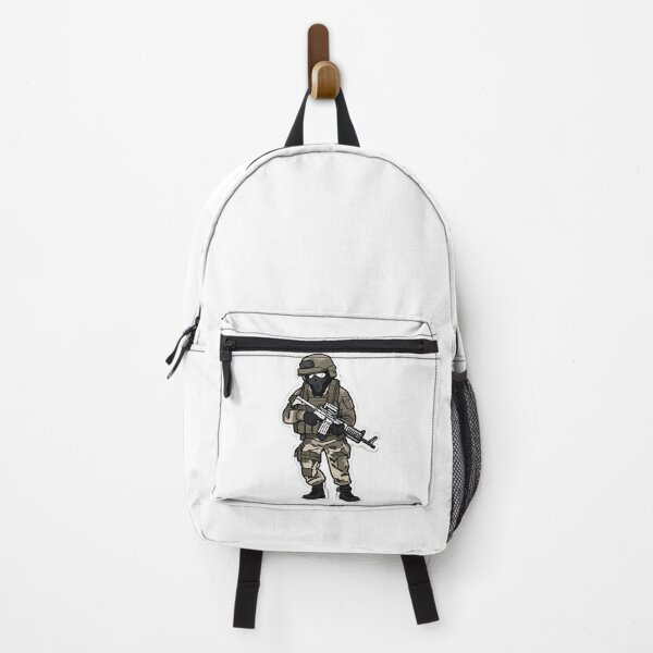 Item preview, Tactical Soldier Art: Military Drawing of Soldier in Gear with Gun designed and sold by Motivvv.