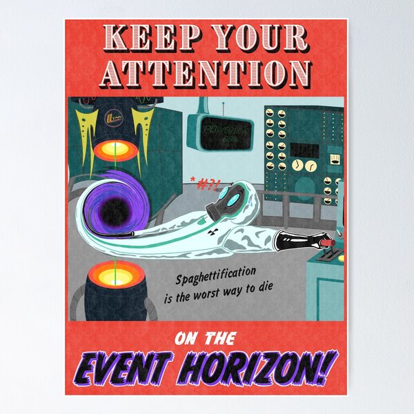 Item preview, Black Hole Lab Safety Sign designed and sold by AetherAesthetic.
