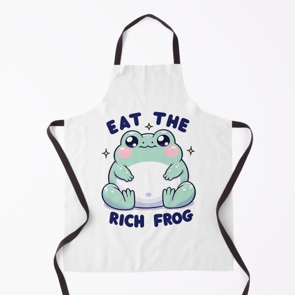 Item preview, eat the rich - eat the rich frog- funny cute green frog designed and sold by toobel.