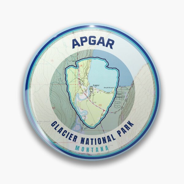 Item preview, Glacier Souvenir Map - Apgar designed and sold by Willz Designz.