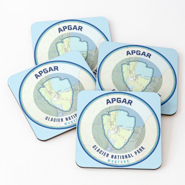 Item preview, Glacier Souvenir Map - Apgar designed and sold by Willz Designz.