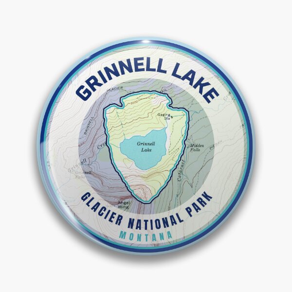 Item preview, Glacier Souvenir Map - Grinnell Lake designed and sold by Willz Designz.
