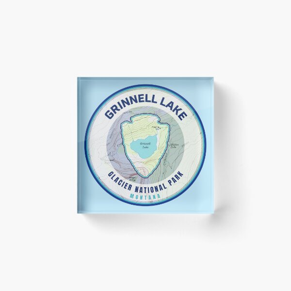 Item preview, Glacier Souvenir Map - Grinnell Lake designed and sold by Willz Designz.