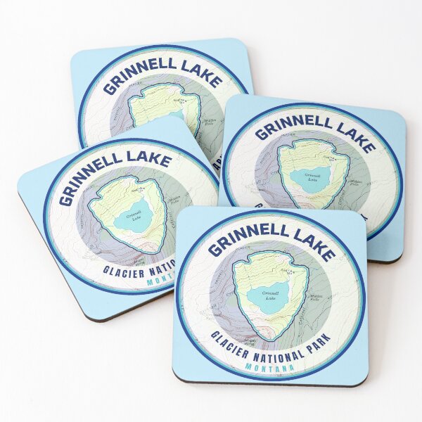 Item preview, Glacier Souvenir Map - Grinnell Lake designed and sold by Willz Designz.