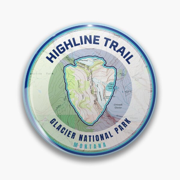 Item preview, Glacier Souvenir Map - Highline Trail designed and sold by Willz Designz.