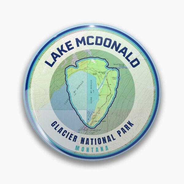 Item preview, Glacier Souvenir Map - Lake McDonald designed and sold by Willz Designz.