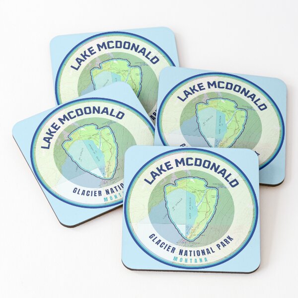 Item preview, Glacier Souvenir Map - Lake McDonald designed and sold by Willz Designz.