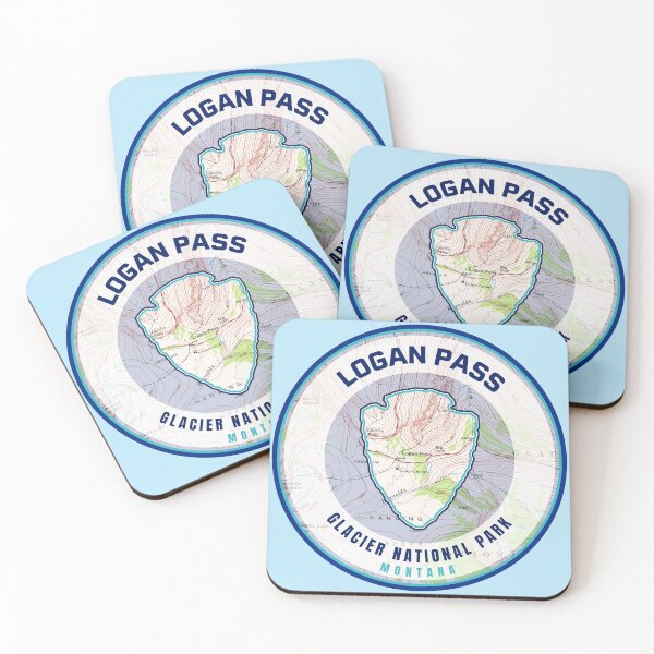 Item preview, Glacier Souvenir Map - Logan Pass designed and sold by Willz Designz.