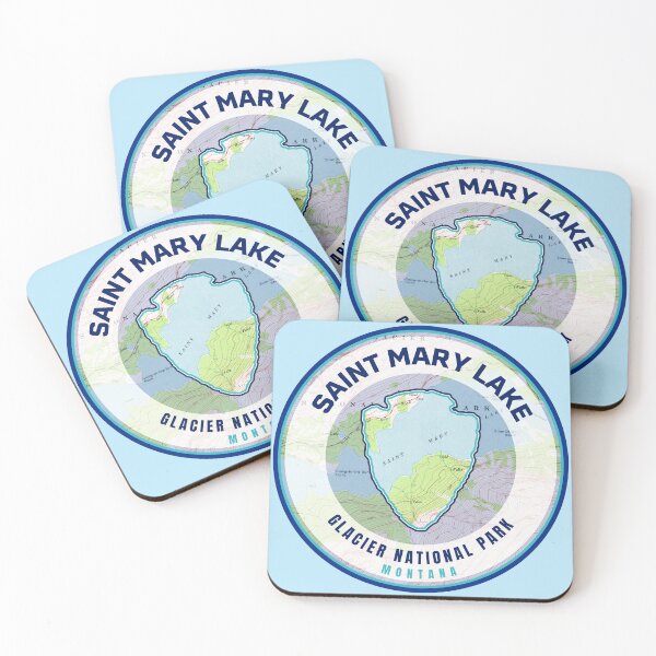 Item preview, Glacier Souvenir Map - Saint Mary Lake designed and sold by Willz Designz.