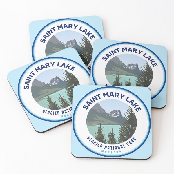 Artikelvorschau, Gletscher-Souvenir – Saint Mary Lake entworfen und verkauft von Willz Designz.