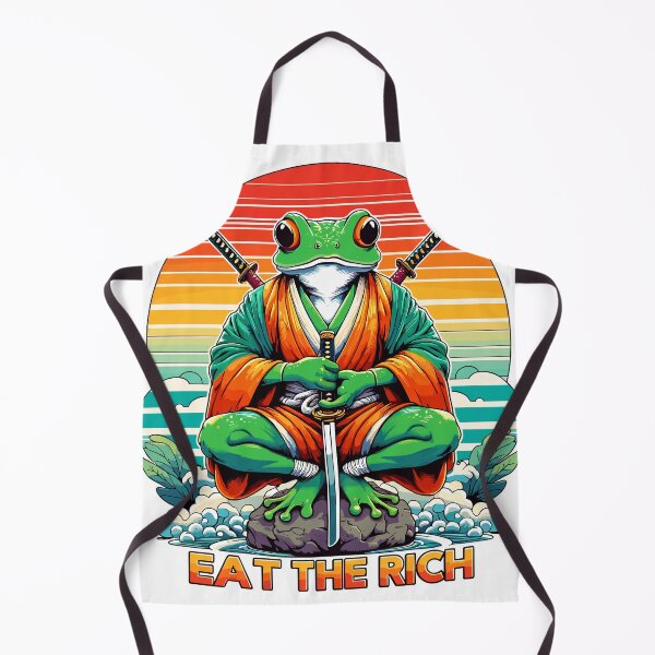 Item preview, Eat The Rich Frog - Vintage Eat The Rich Frog Retro designed and sold by toobel.