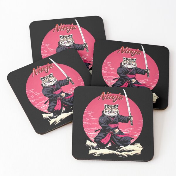 Item preview, Ninja Cat Attacks designed and sold by VikArtStudio.