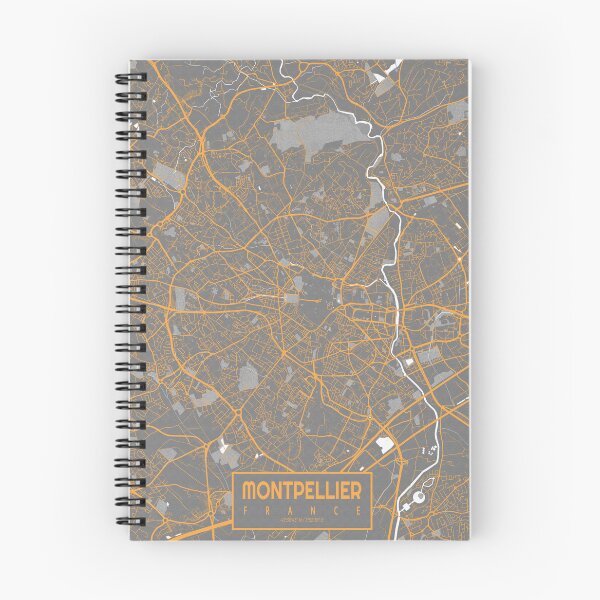 Item preview, Montpellier City Map of Occitania, France - Bauhaus designed and sold by deMAP.