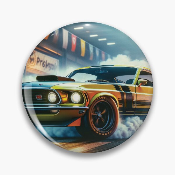 Item preview, Yellow and Black 1969 Ford Mustang Boss 302 designed and sold by Random Designs.