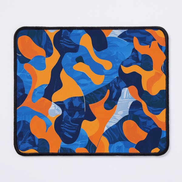 Item preview, Indigo and Vermilion Dynamic Abstract Art designed and sold by chi3-jp.