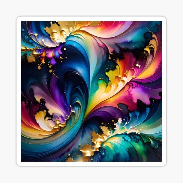 Item preview, Abstract Fluid Paint Pattern designed and sold by TheArtOfPat.