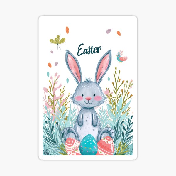 Item preview, cute easter bunny designed and sold by ururuty.