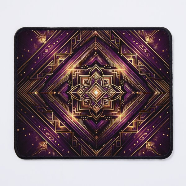 Item preview, Dark Purple Black Gold 8 Petal Centre designed and sold by Kiwiaroha.