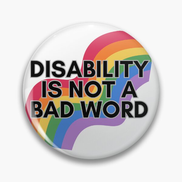 Item preview, Disability is Not a Bad Word designed and sold by Kimberly Czotter.