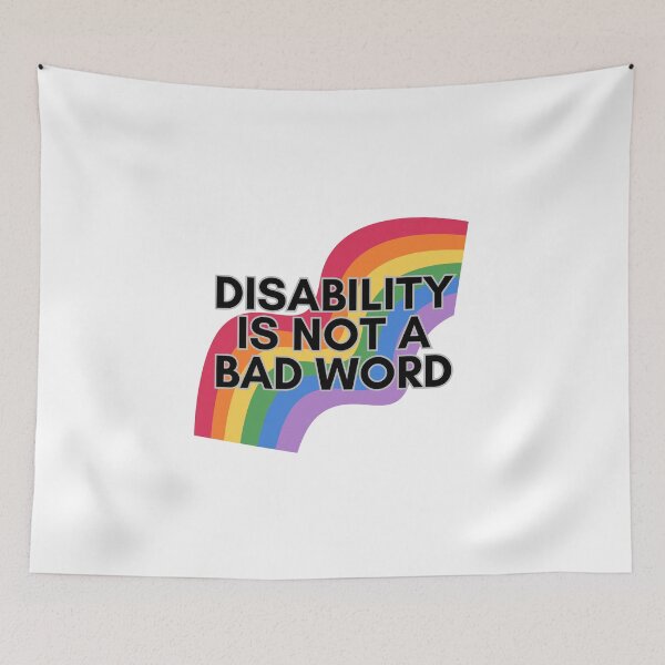 Item preview, Disability is Not a Bad Word designed and sold by Kimberly Czotter.
