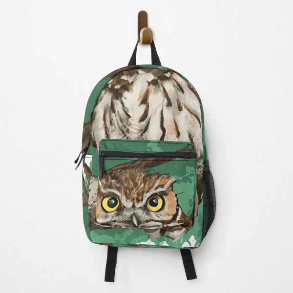 Item preview, Brown and White Owl Resting on a Tree Branch designed and sold by Loving Nature Gifts.