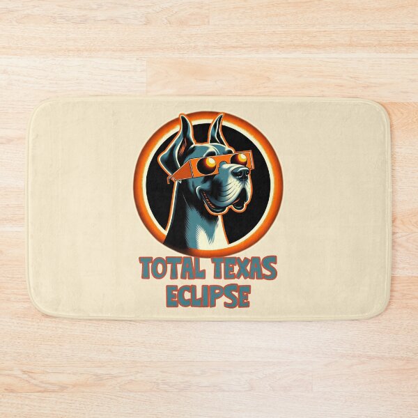 Item preview, Total Texas Eclipse: Funny Great Dane watching solar eclipse. designed and sold by JoyOfHopeStore.