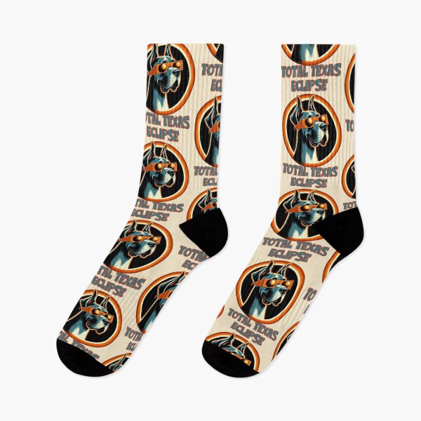 Item preview, Total Texas Eclipse: Funny Great Dane watching solar eclipse. designed and sold by JoyOfHopeStore.