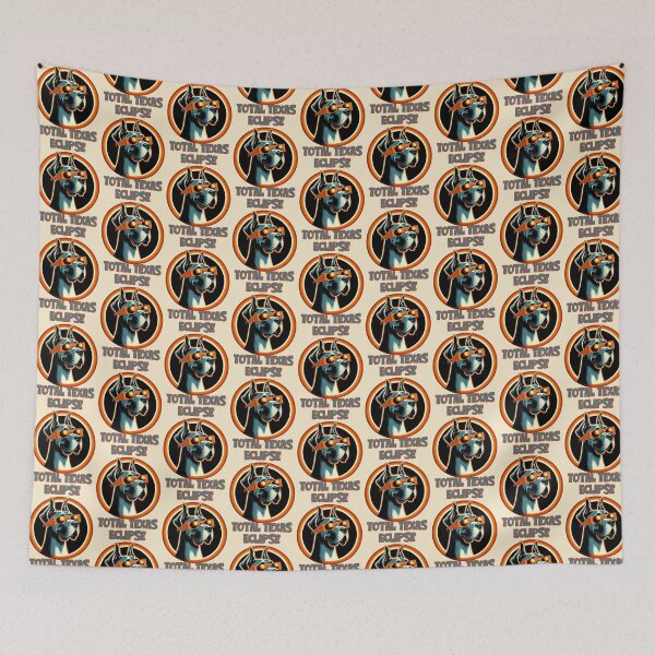 Item preview, Total Texas Eclipse: Funny Great Dane watching solar eclipse. designed and sold by JoyOfHopeStore.