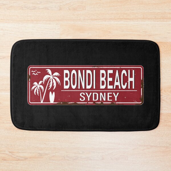 Item preview, Bondi Beach, Sydney rusty number plate designed and sold by Corinne Alexa Jackson.