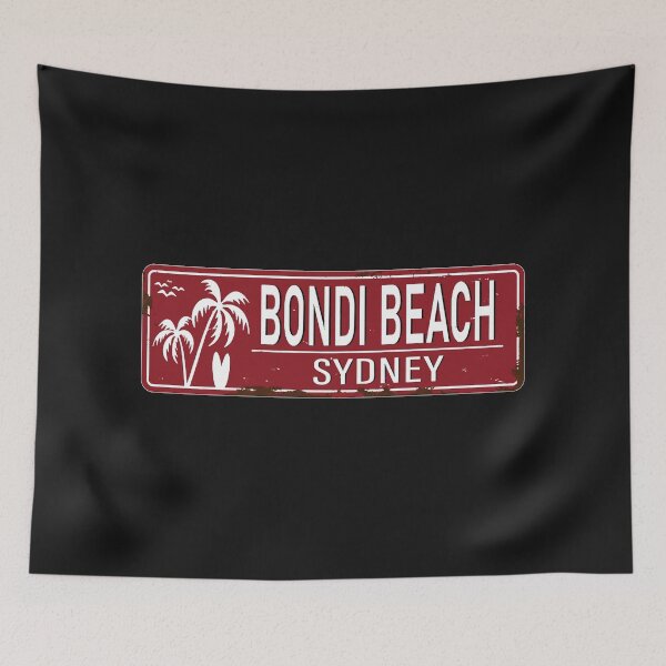 Item preview, Bondi Beach, Sydney rusty number plate designed and sold by Corinne Alexa Jackson.