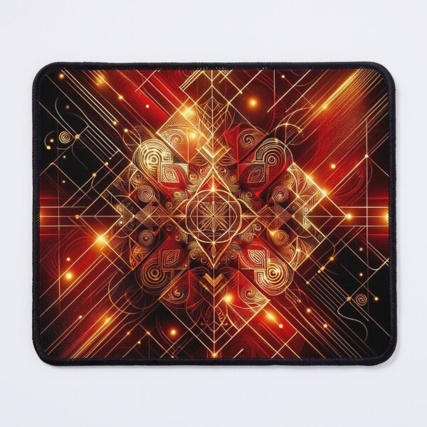 Item preview, Red Gold 4 Petal Centre designed and sold by Kiwiaroha.