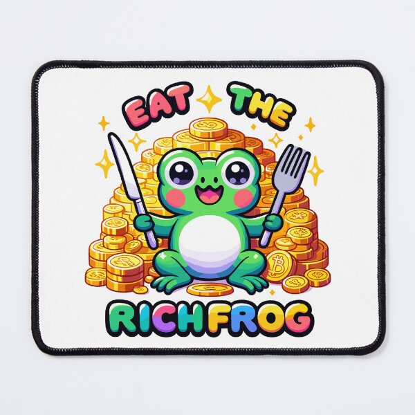 Item preview, Eat The Rich Frog-eating Frog-coins designed and sold by toobel.