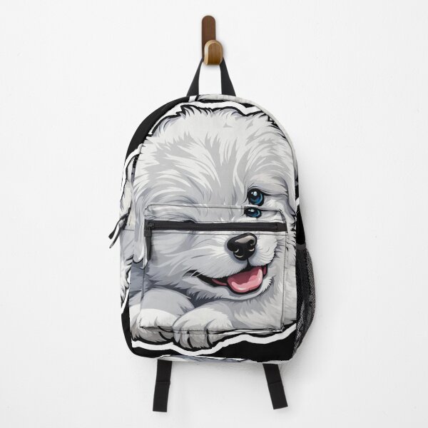 Item preview, A Cute Adorable Fluffy White Alaska Puppy designed and sold by MyArt23.