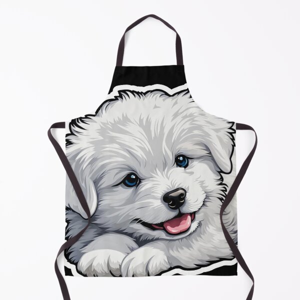 Item preview, A Cute Adorable Fluffy White Alaska Puppy designed and sold by MyArt23.