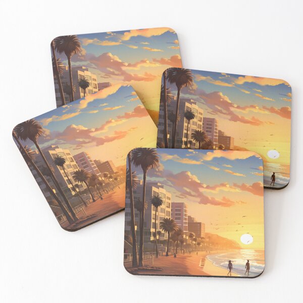 Item preview, Sunset Serenade: Embracing Santa Monica's Coastal Charm #1 designed and sold by Anuchartl.