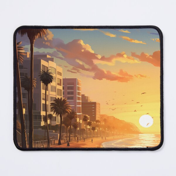 Item preview, Sunset Serenade: Embracing Santa Monica's Coastal Charm #1 designed and sold by Anuchartl.