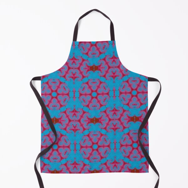 Item preview, Red and Turquoise Blue Hexagon Mandala designed and sold by KeksWorkroom.