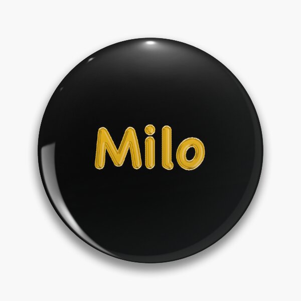 Item preview, Golden Balloon Milo Name Label (Black) designed and sold by NormadWorld.