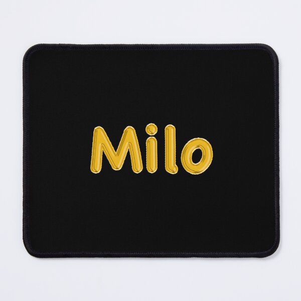 Item preview, Golden Balloon Milo Name Label (Black) designed and sold by NormadWorld.