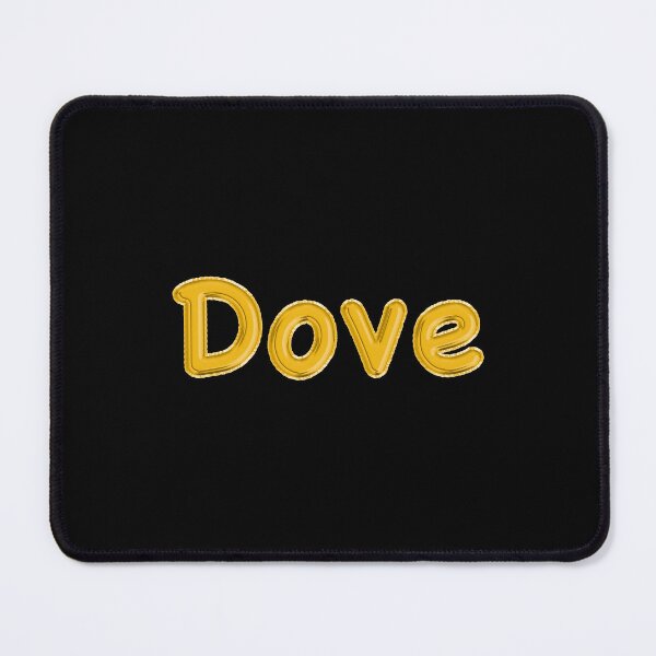 Item preview, Golden Balloon Dove Name Label (Black) designed and sold by NormadWorld.