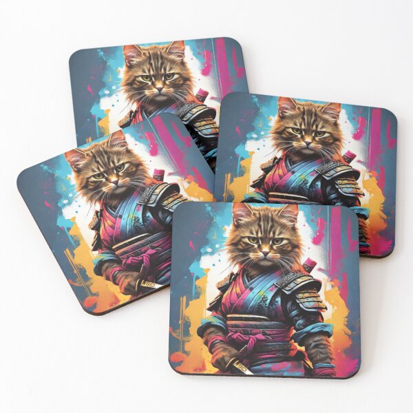 Item preview, Fierce Samurai Kitten designed and sold by likbatonboot.