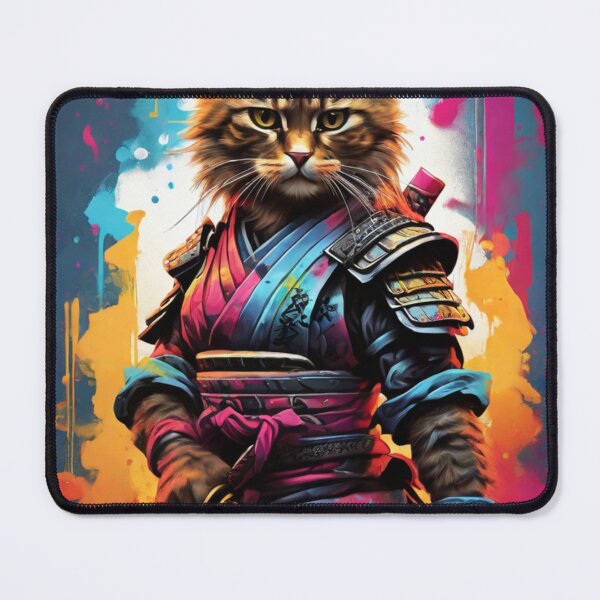 Item preview, Fierce Samurai Kitten designed and sold by likbatonboot.