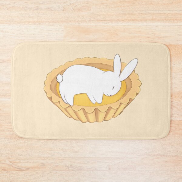 Item preview,  Sweet egg tart dessert with bunny designed and sold by ShibaInuArt.